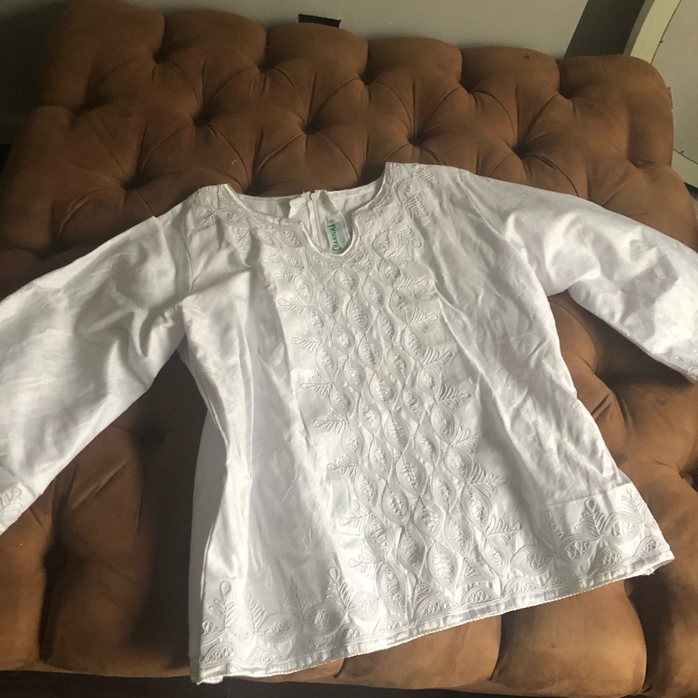 CHARISMA white formal blouse